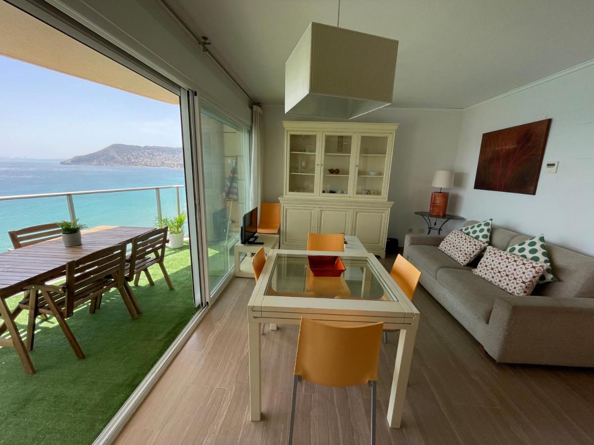 Primera linea vistas piscina y parking Calpe Exterior foto
